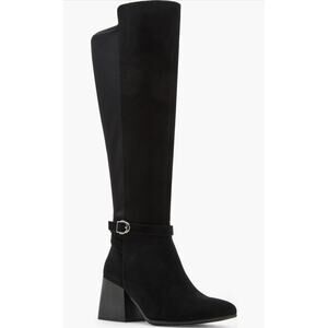 Blonde waterproof knee boots 8